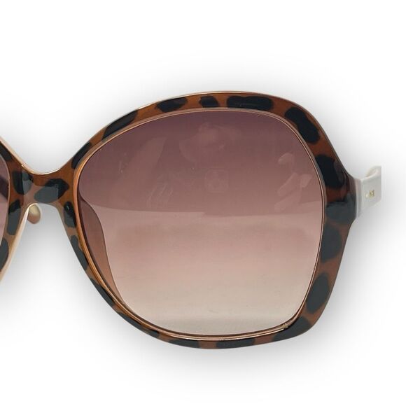 Fossil Butterfly Oversized Sunglasses Tortoise Shell Classic Brown Gradient Lens - Picture 3 of 10